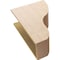 Ekena Millwork 12"W x 24"D x 36"H Classic Greensboro Rough Cedar Woodgrain TimberThane Corbel, Primed Tan CORUR12X24X36GRNRCPR - alternate 2